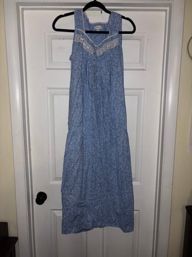 Customer photo review of The "Eileen" Coastal Willow Cotton Lawn Ballet Nightgown