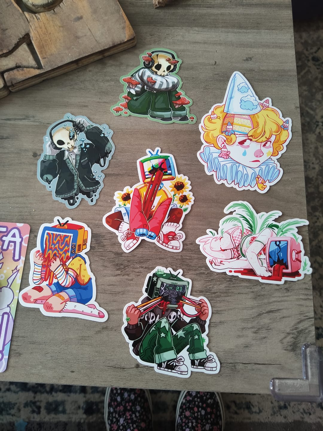 Customer photo review of TV Head Vol. 2 Stickers