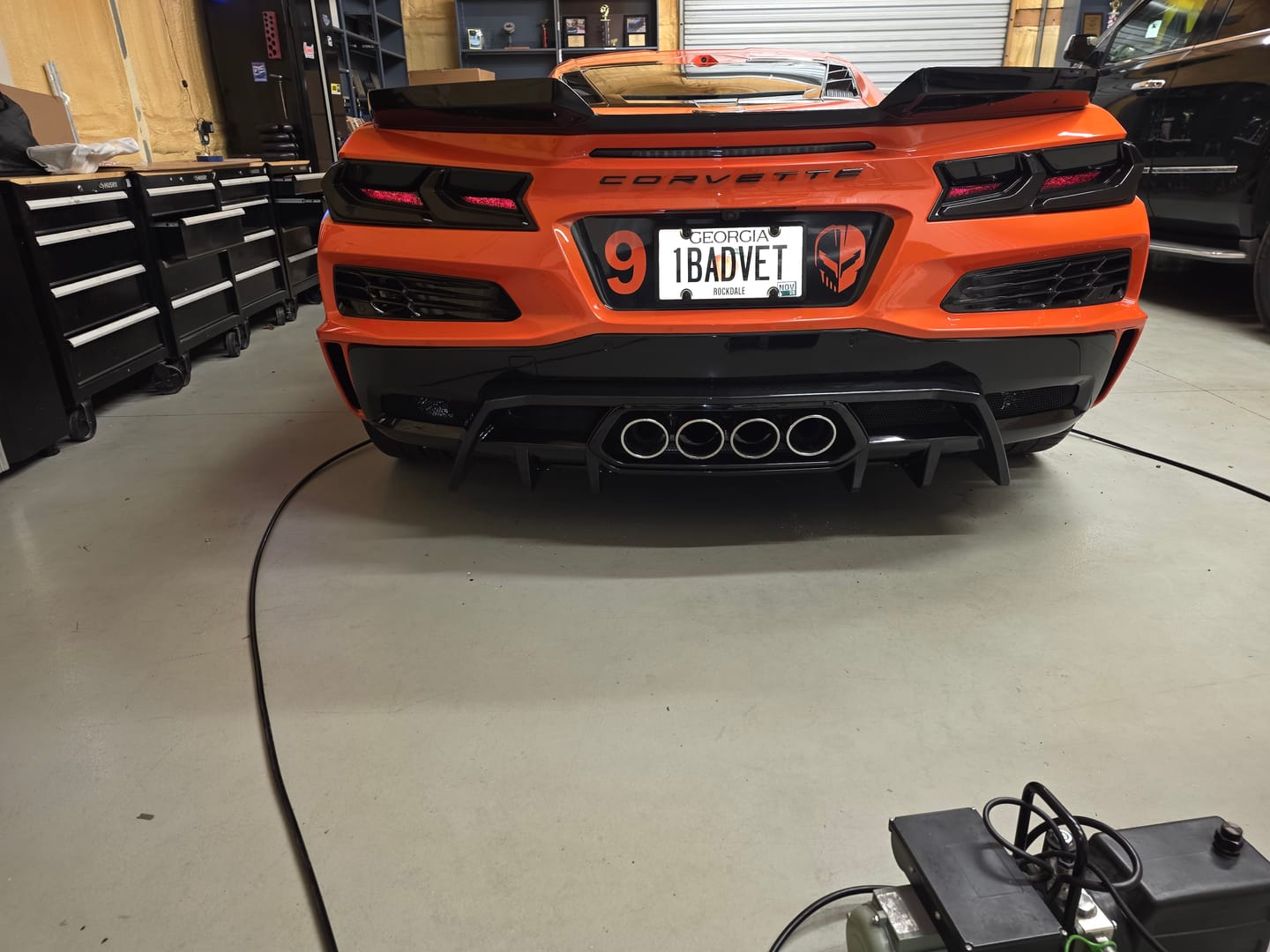 Customer photo review of 2023-Up Corvette C8 Z06 Rear Bumper Finned Diffuser
