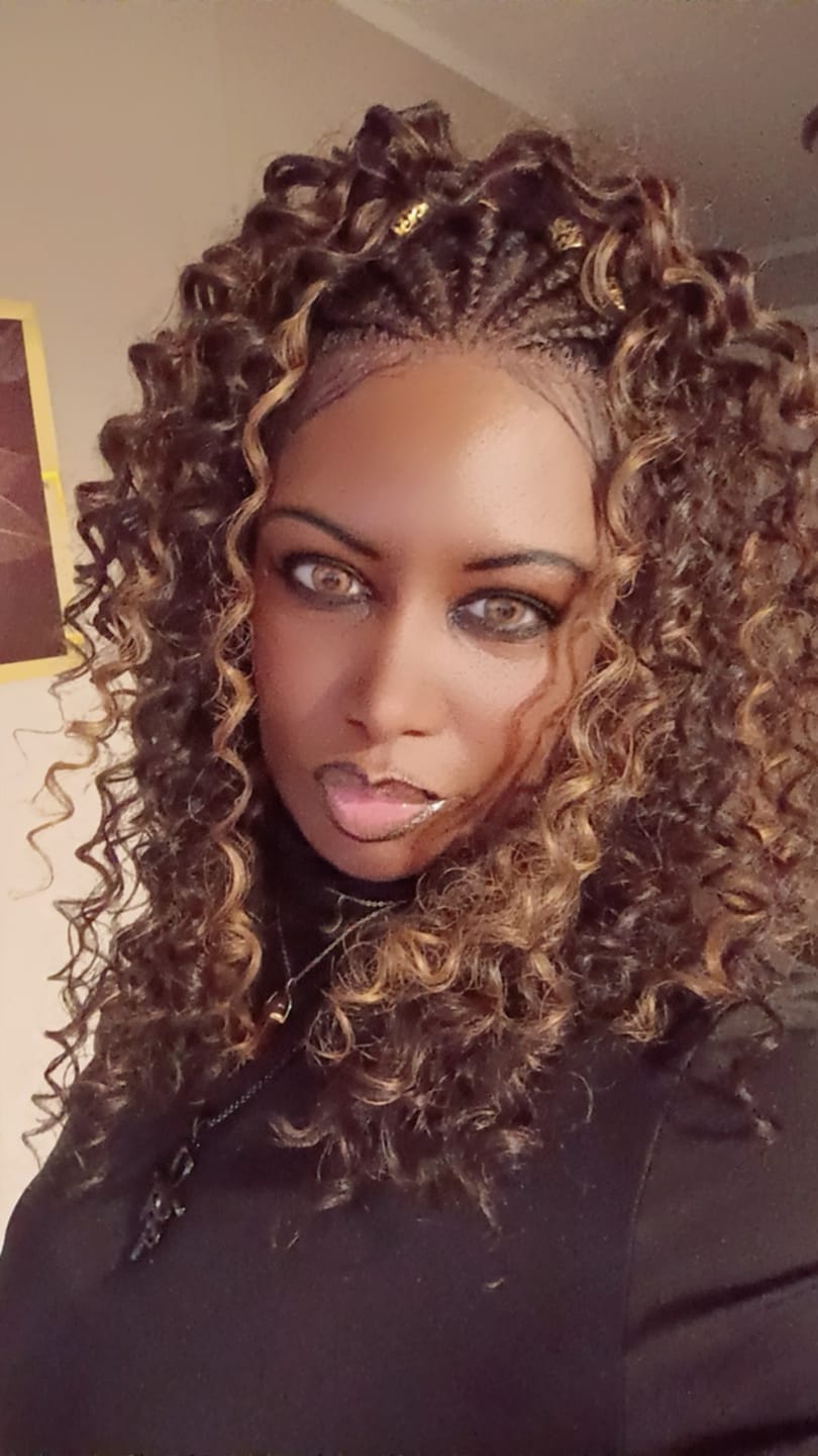 Customer photo review of Three Tone HONEY Brown Prescription Coloured Contact Lenses