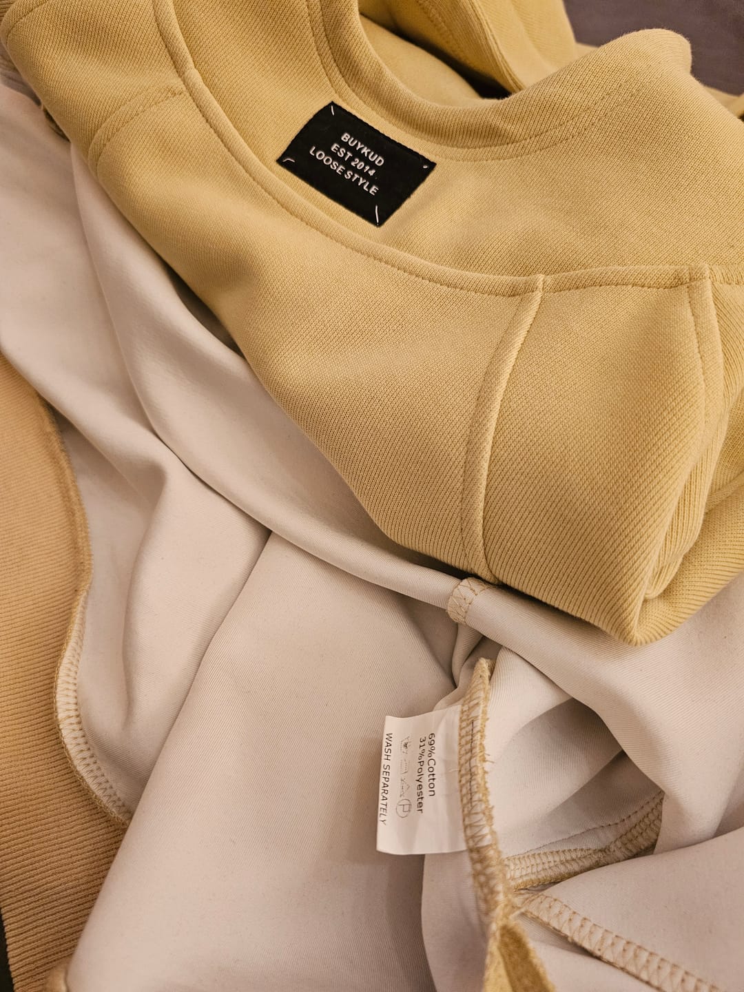 Customer photo review of Plus Size Women Autumn Casual Pure Color Cotton Hoodie