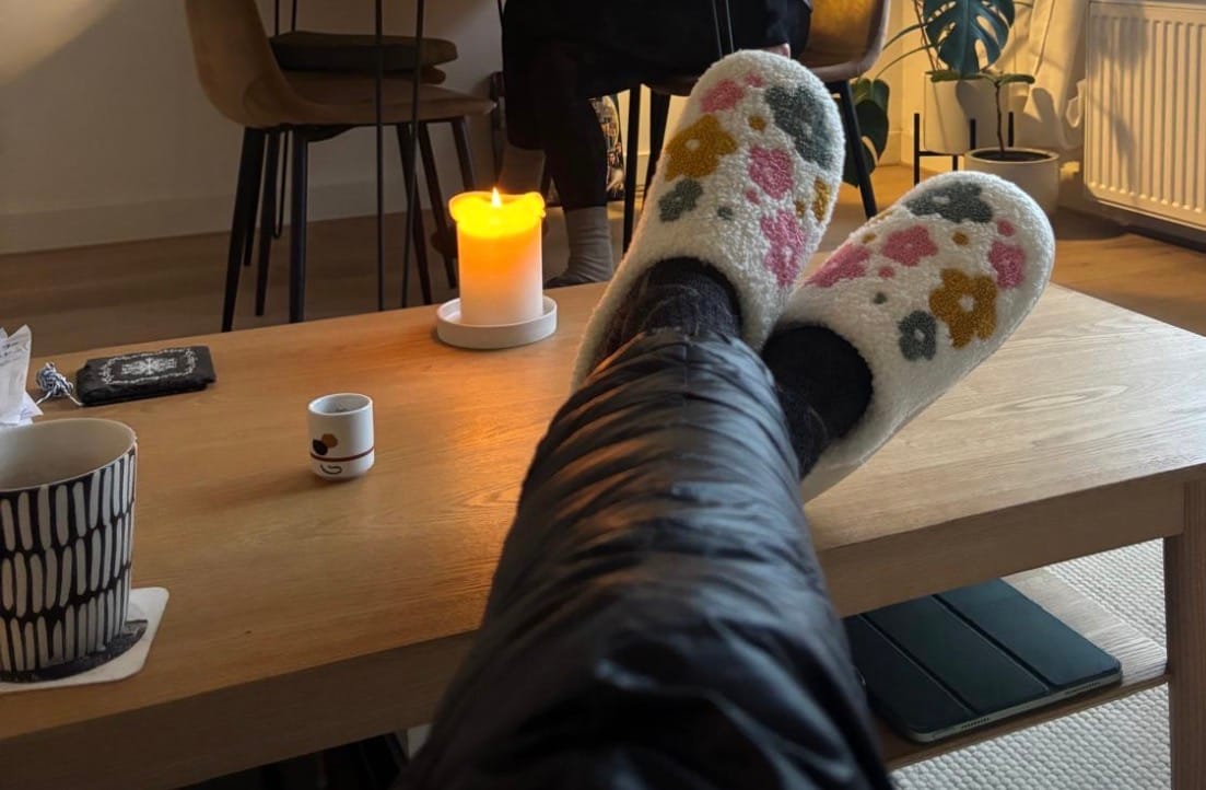Customer photo review of Livia Flower Slippers