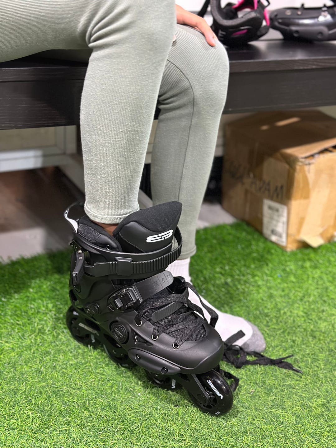 Customer photo review of Seba E3 80 Black Premium Skates