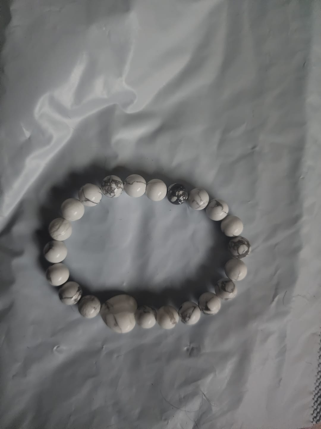 Customer photo review of White Howlite Bracelet