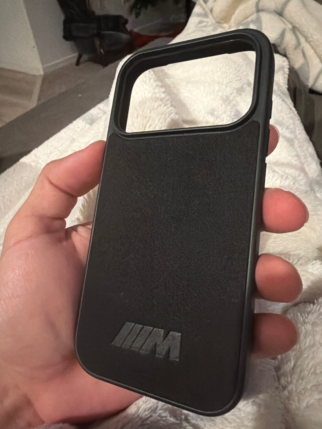 Customer photo review of BMW M ALCANTARA IPHONE CASE