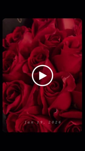 Customer video review of Red Rose Bouquet