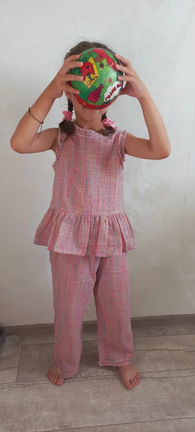 Customer photo review of Flare Top and Loose Pants Set