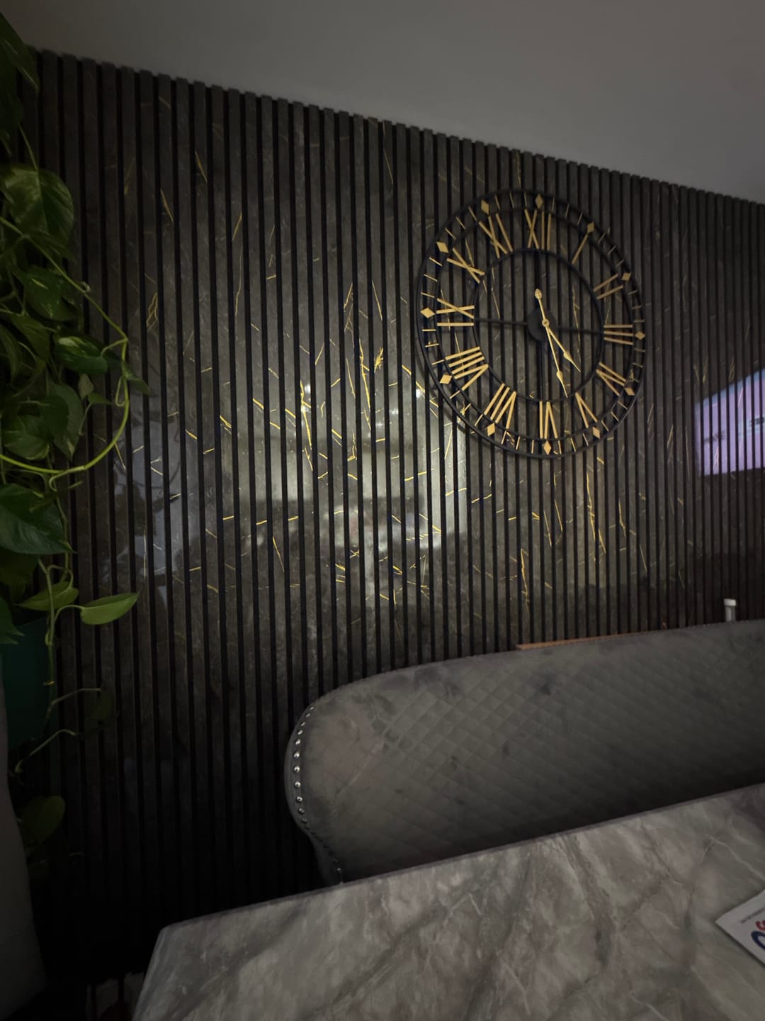 Customer photo review of Premium Acoustic Marble Wall Panel (Multiple Colours)