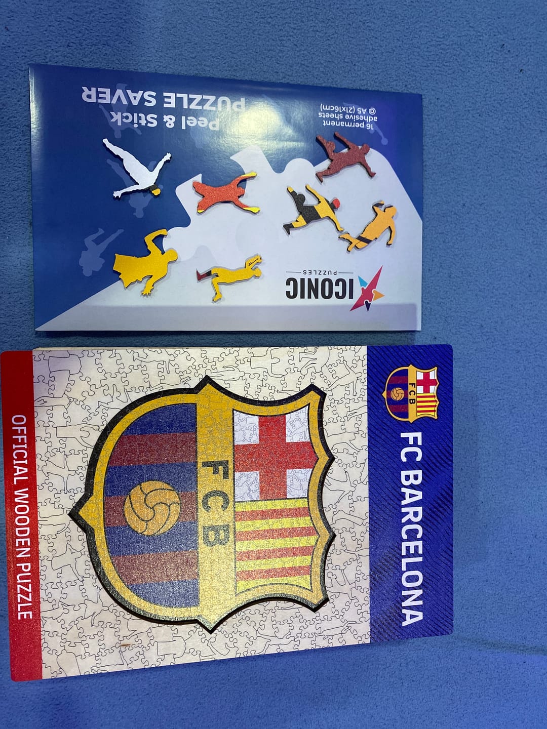 Customer photo review of FC Barcelona® Logo - Wooden Puzzle