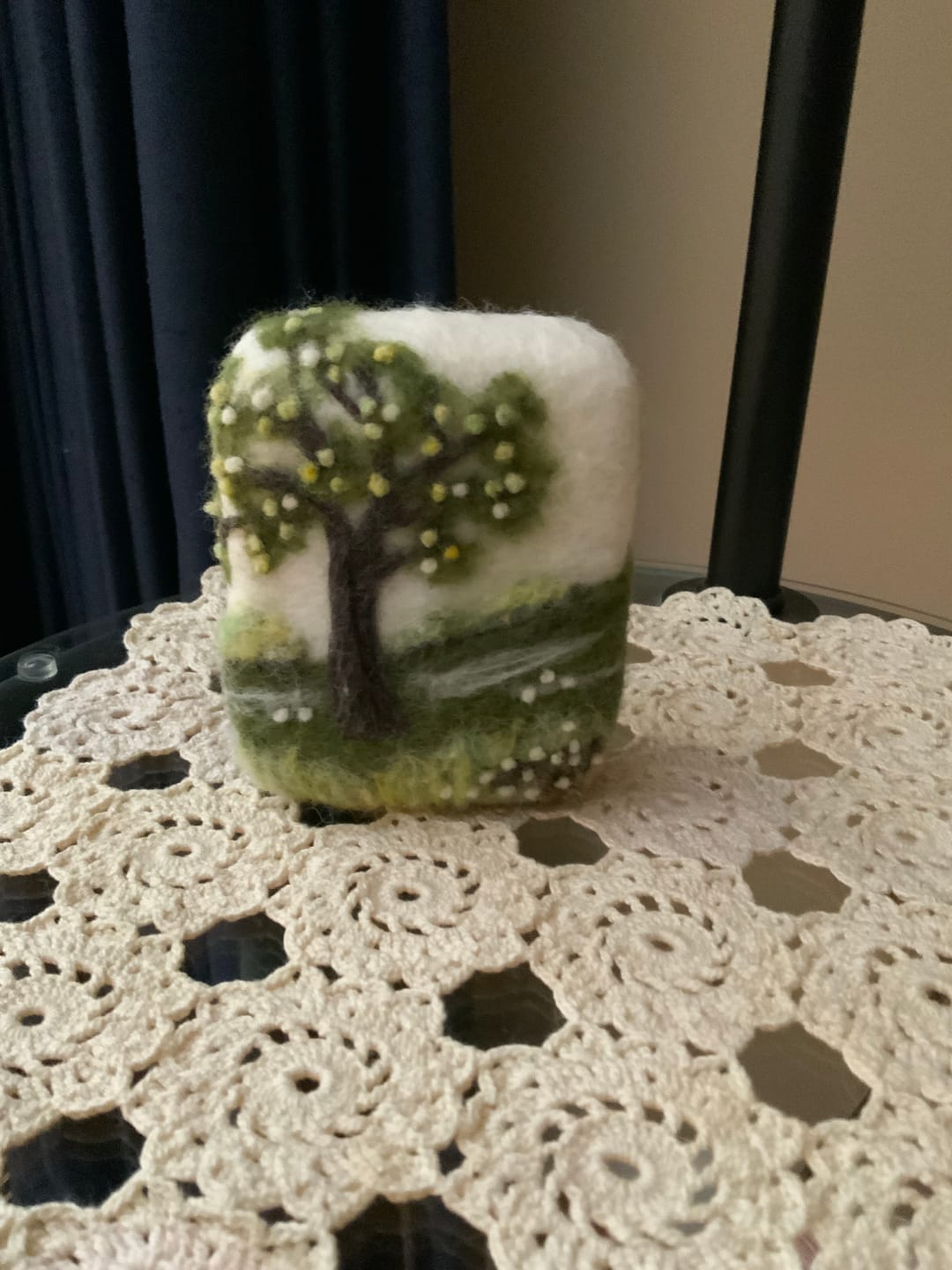 Customer photo review of Spring Blooms Mini Needle Felting Kit