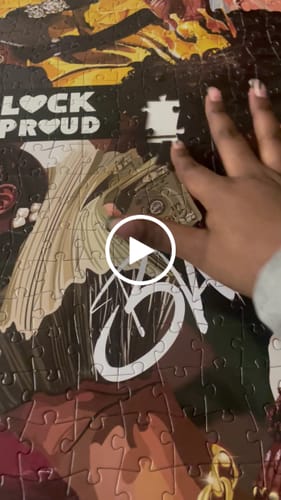 Customer video review of Black & Proud Collage Puzzle