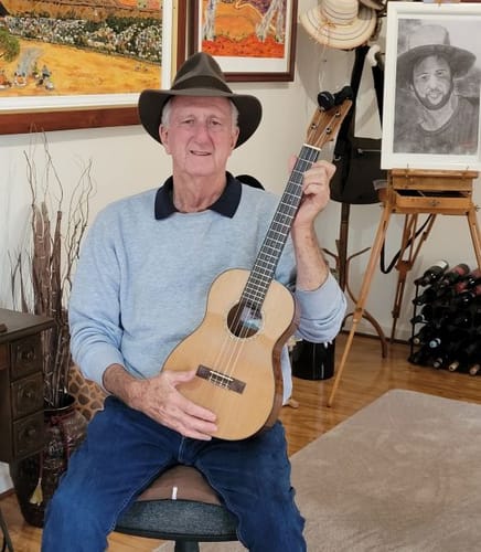 Customer photo review of KA-SCAC-B Gloss Solid Cedar Top Acacia Baritone Ukulele