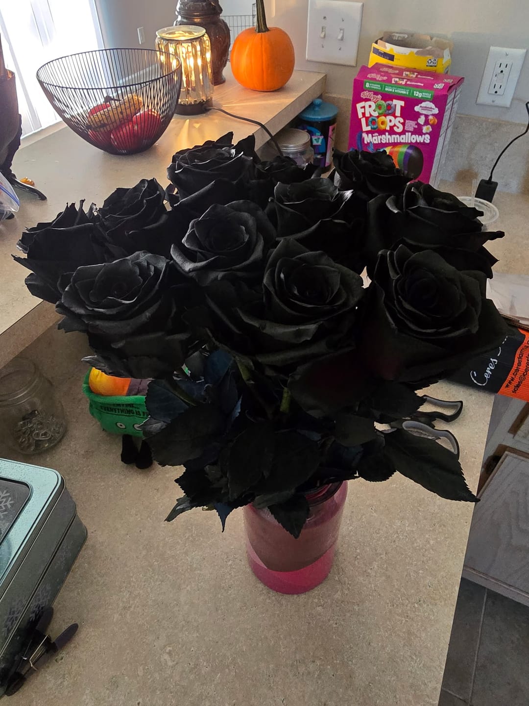 Customer photo review of Black Roses