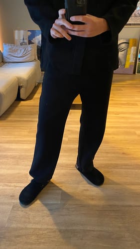 Customer photo review of Loose Straight Leg Drawstring Sweatpants