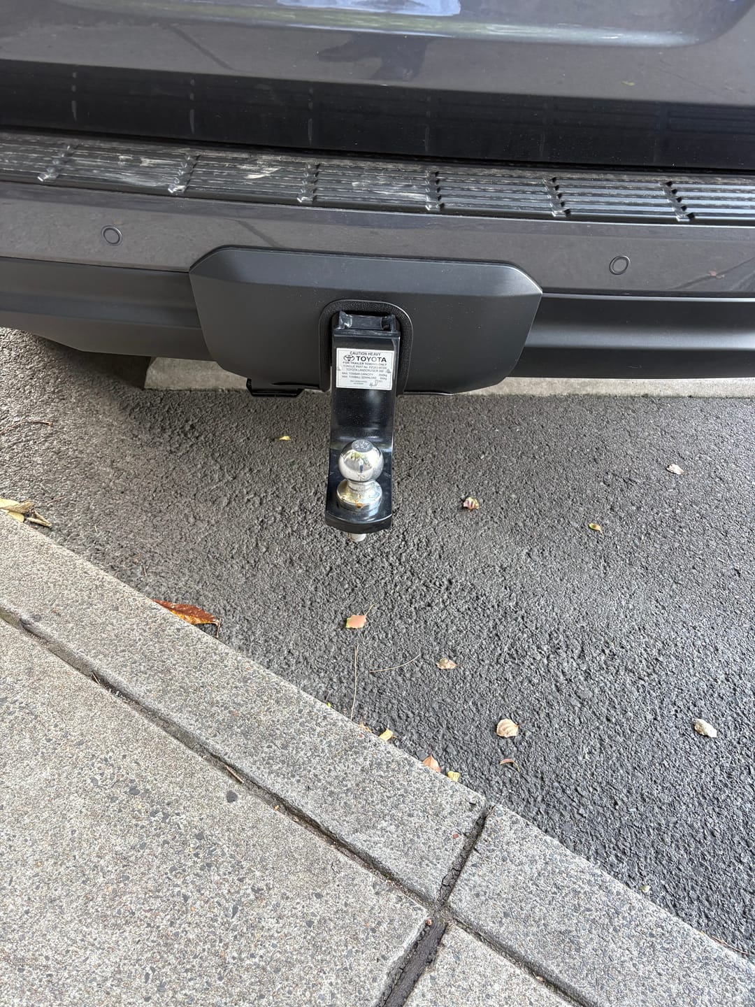 Customer photo review of Tow Bar Cover Cut Out Service for 300 Series LandCruisers
