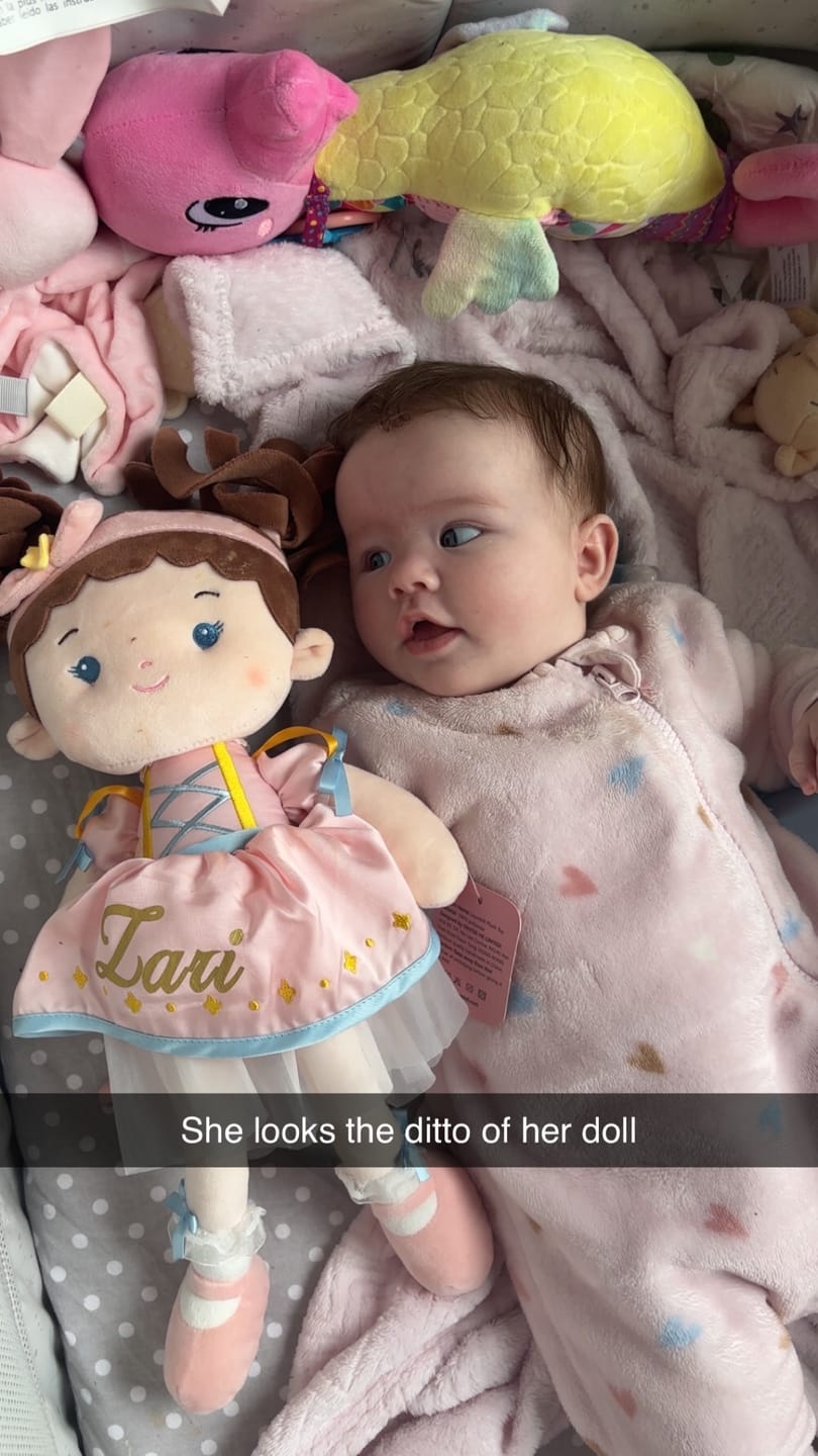 Customer photo review of Personalized Melia Girl - Blue