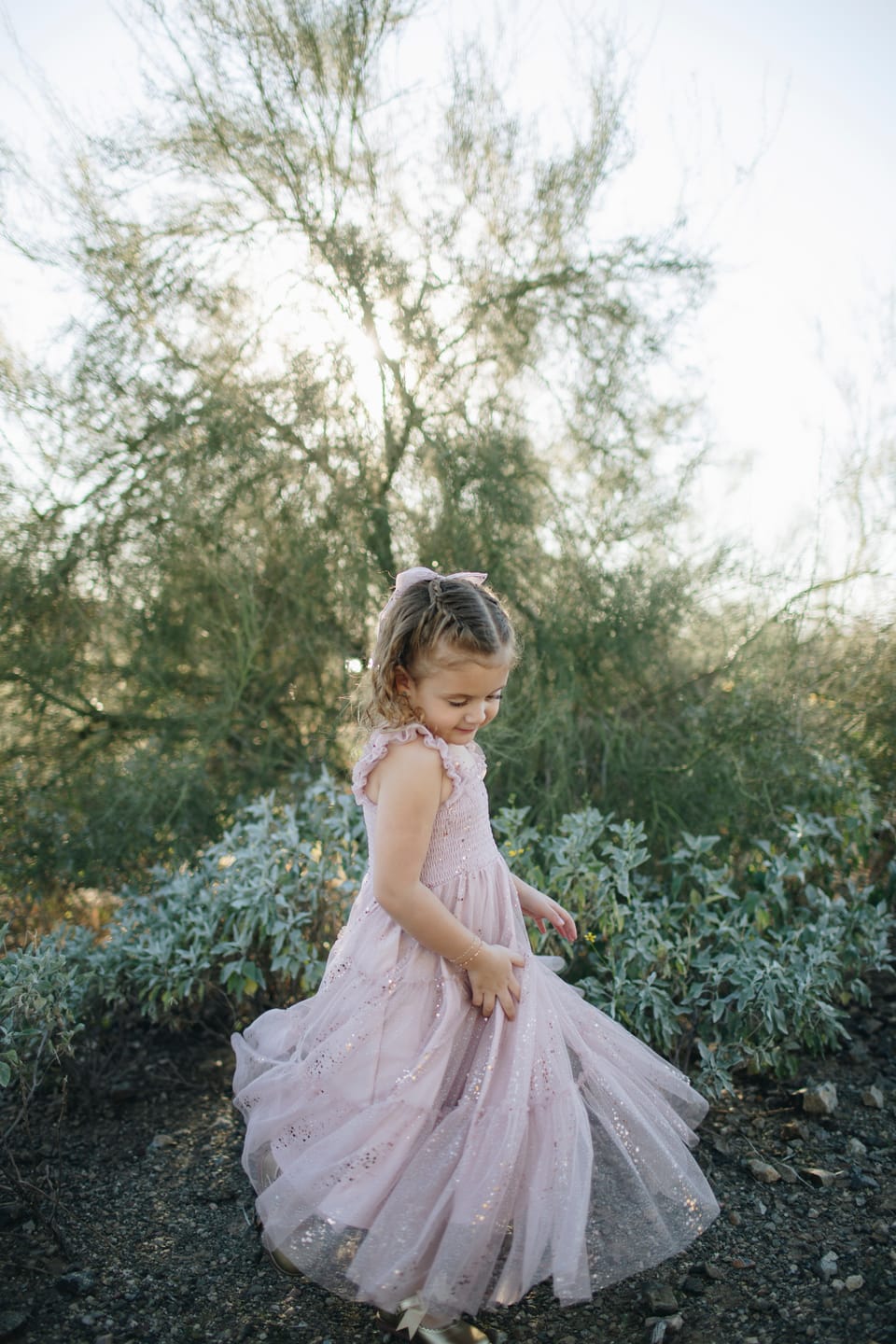 Customer photo review of Glimmer Dress - Ballet Slipper