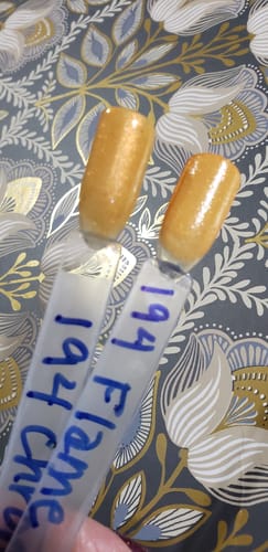 Customer photo review of D1468 Flame Chrome Dip Powder