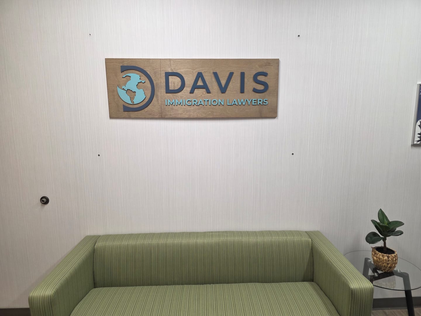 Customer photo review of Custom Rectangular Indoor 3D Logo Sign (S1)