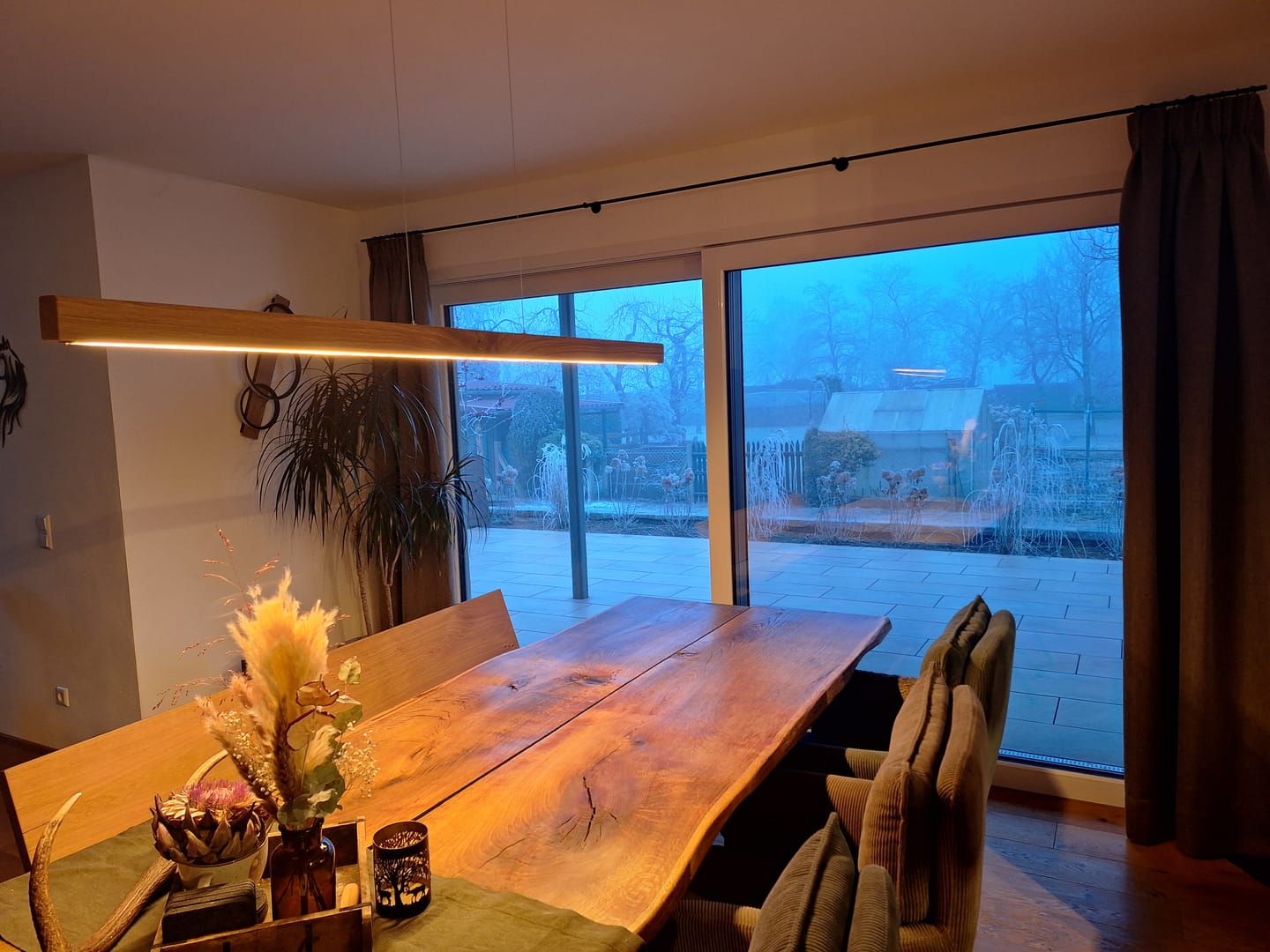 Customer photo review of Designer Pendelleuchte aus Massivholz, LED-Pendelleuchte - Tara