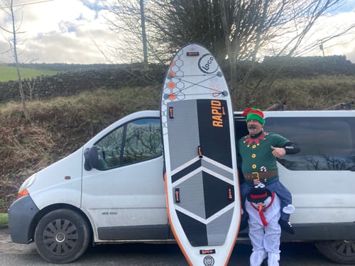 Customer photo review of Loco Rapid Air Inflatable White Water Paddle Board