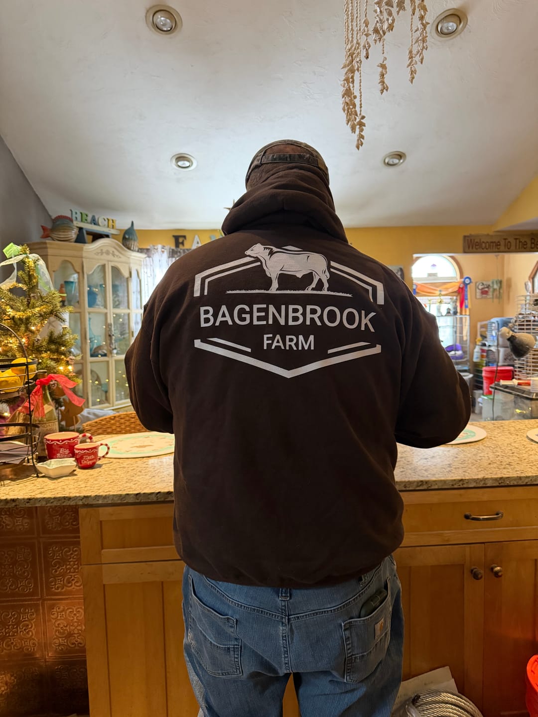 Customer photo review of CATTLE FARM CUSTOM HOODIE C2
