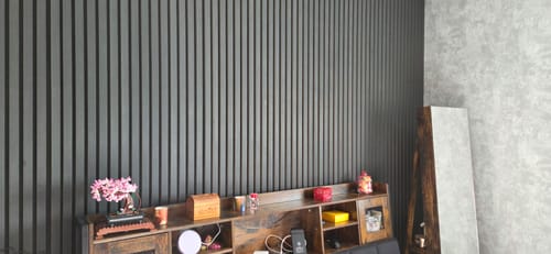 Customer photo review of Panneau acoustique en bois | Chêne Noir | De première qualité