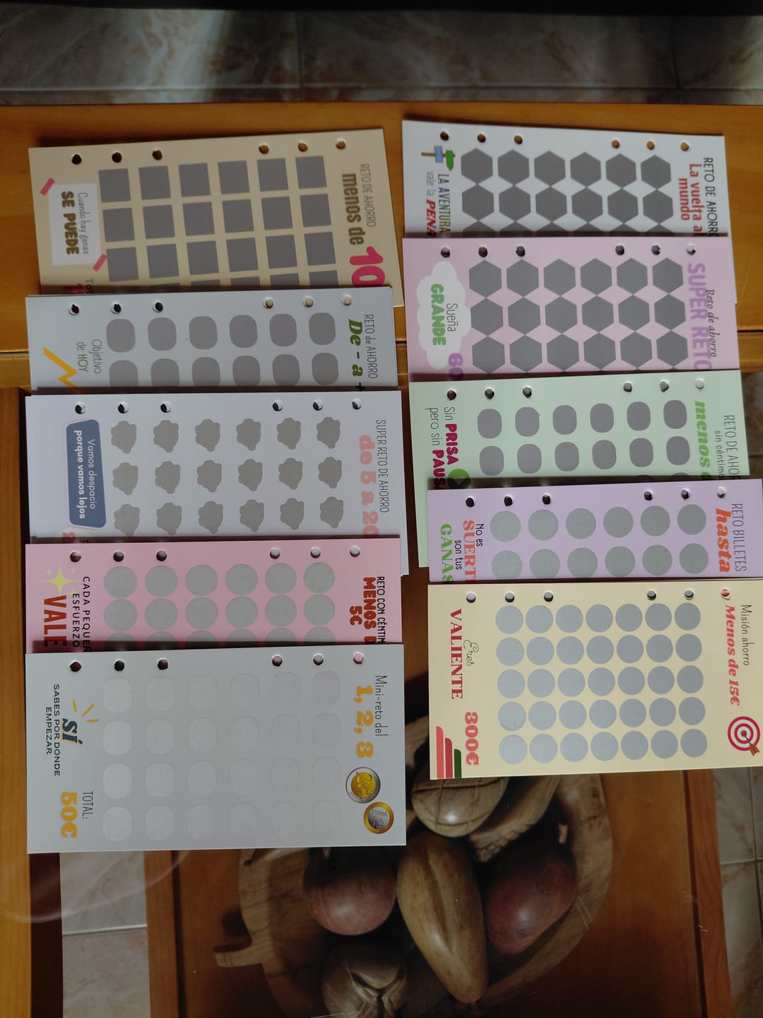 Customer photo review of 20 Retos de Ahorro de Rascar A6