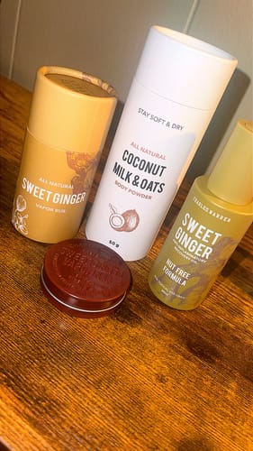 Customer photo review of [Nut-Free] Sweet Ginger Dry Oil for Sensitive Skin