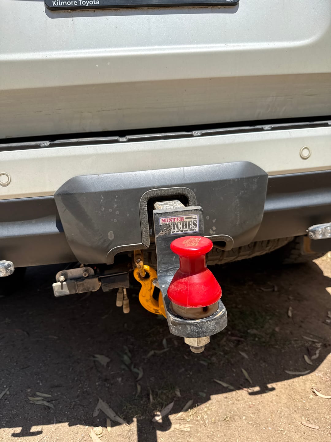 Customer photo review of Tow Bar Cover Cut Out Service for 300 Series LandCruisers