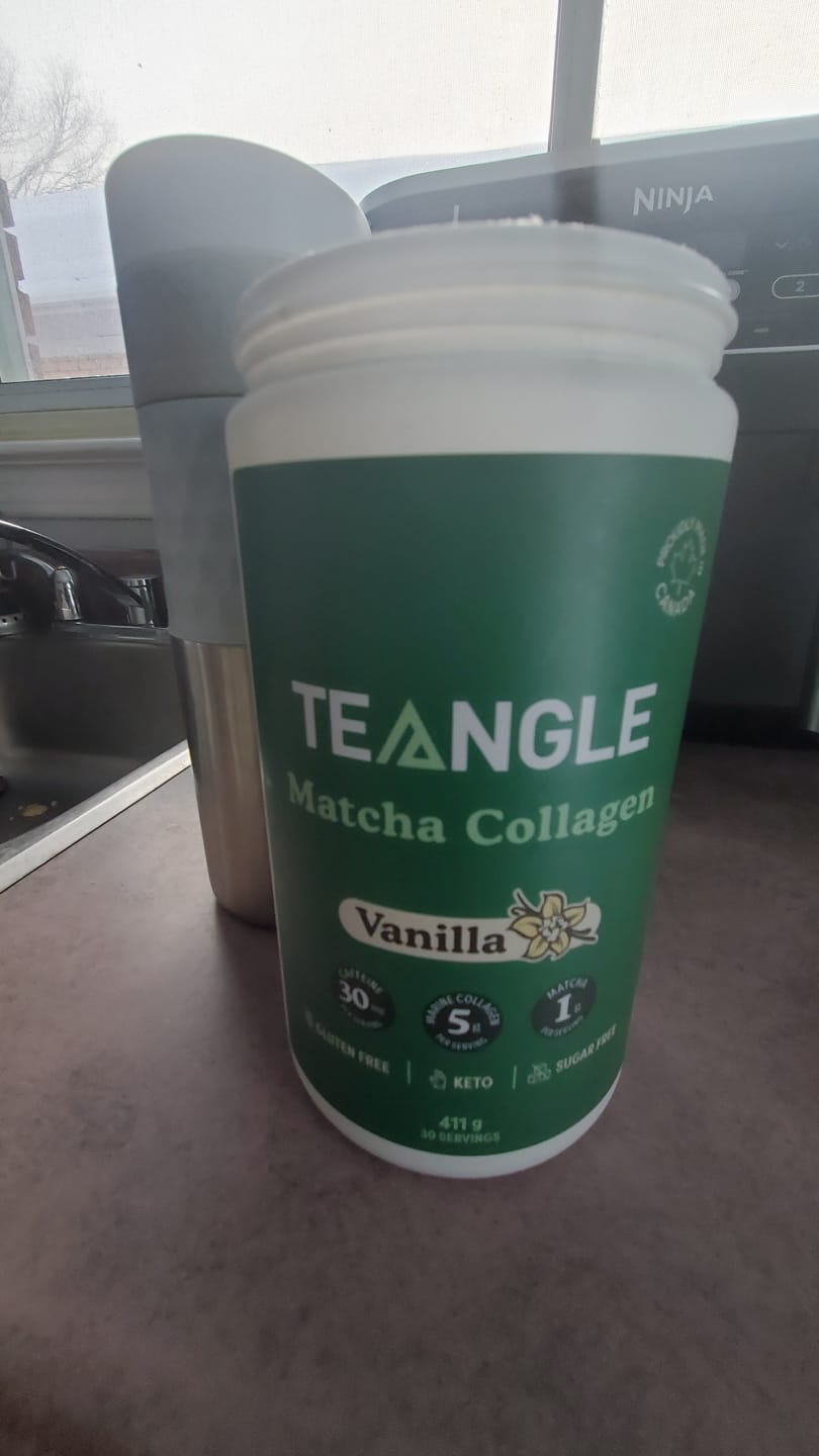 Customer photo review of Teangle - Matcha Collagène - 333g-411g