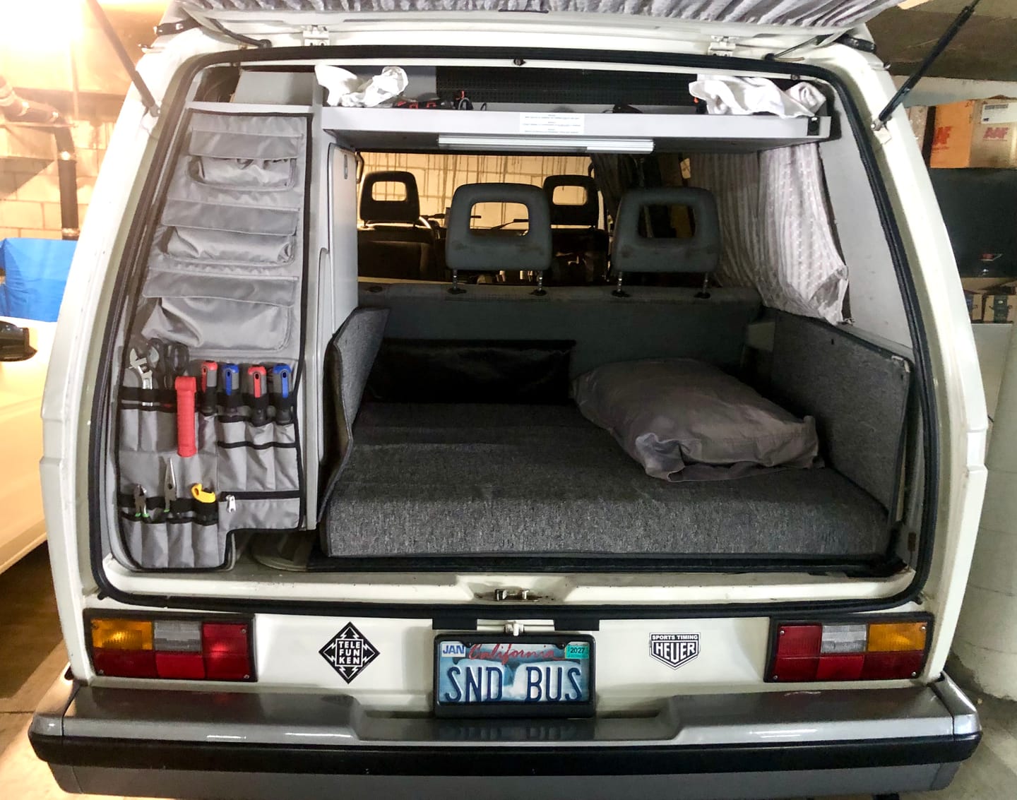 Customer photo review of VW T3/T25 Westfalia Rear Cabinet Tool & Storage Panel