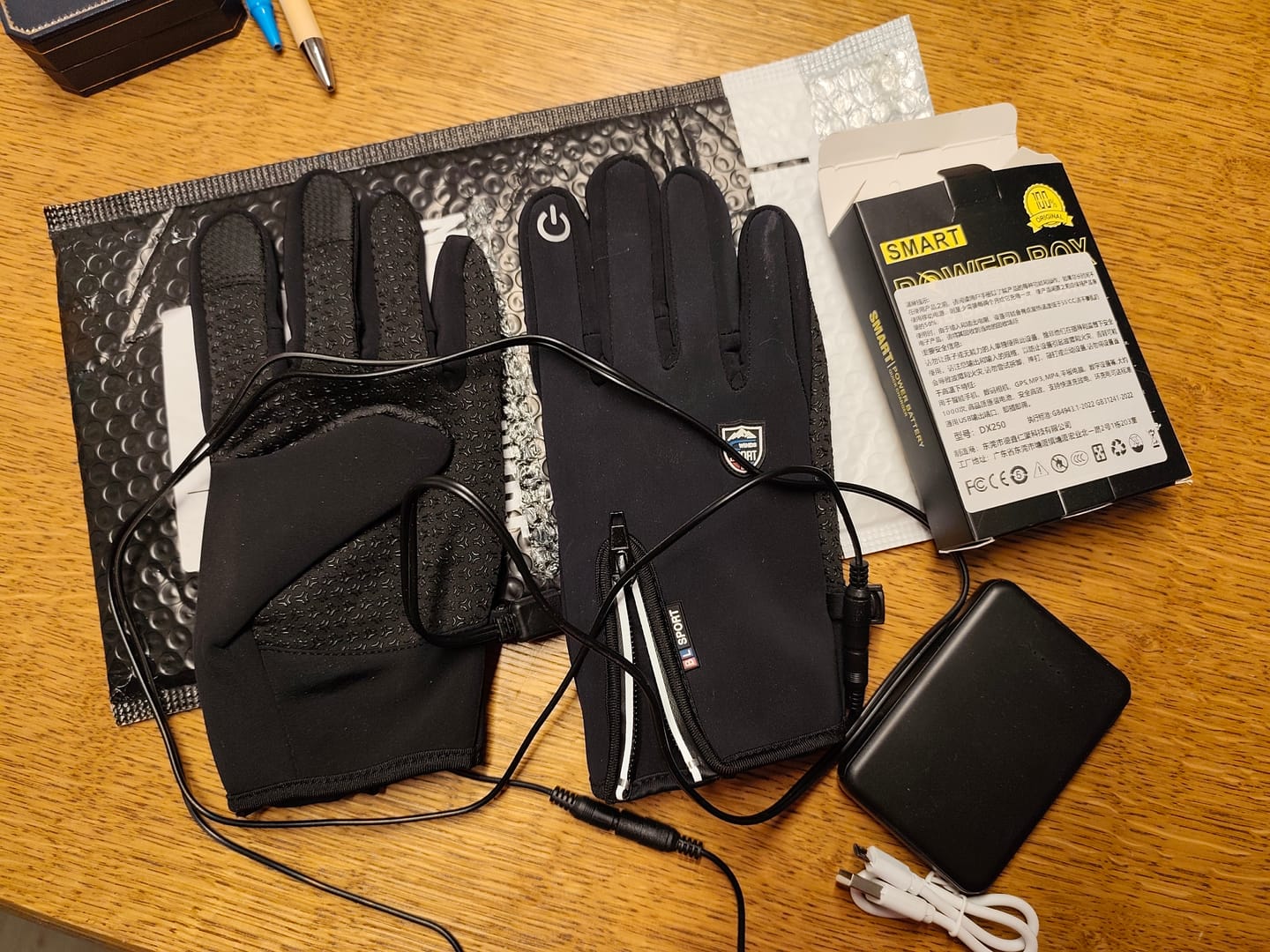 Customer photo review of Beheizte Handschuhe (Powerbank-betrieben) –  Wasserdicht & Winddicht