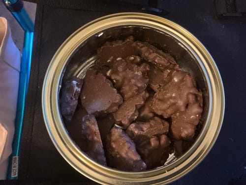 Customer photo review of Milk Chocolate & Caramel Pecan Clusters