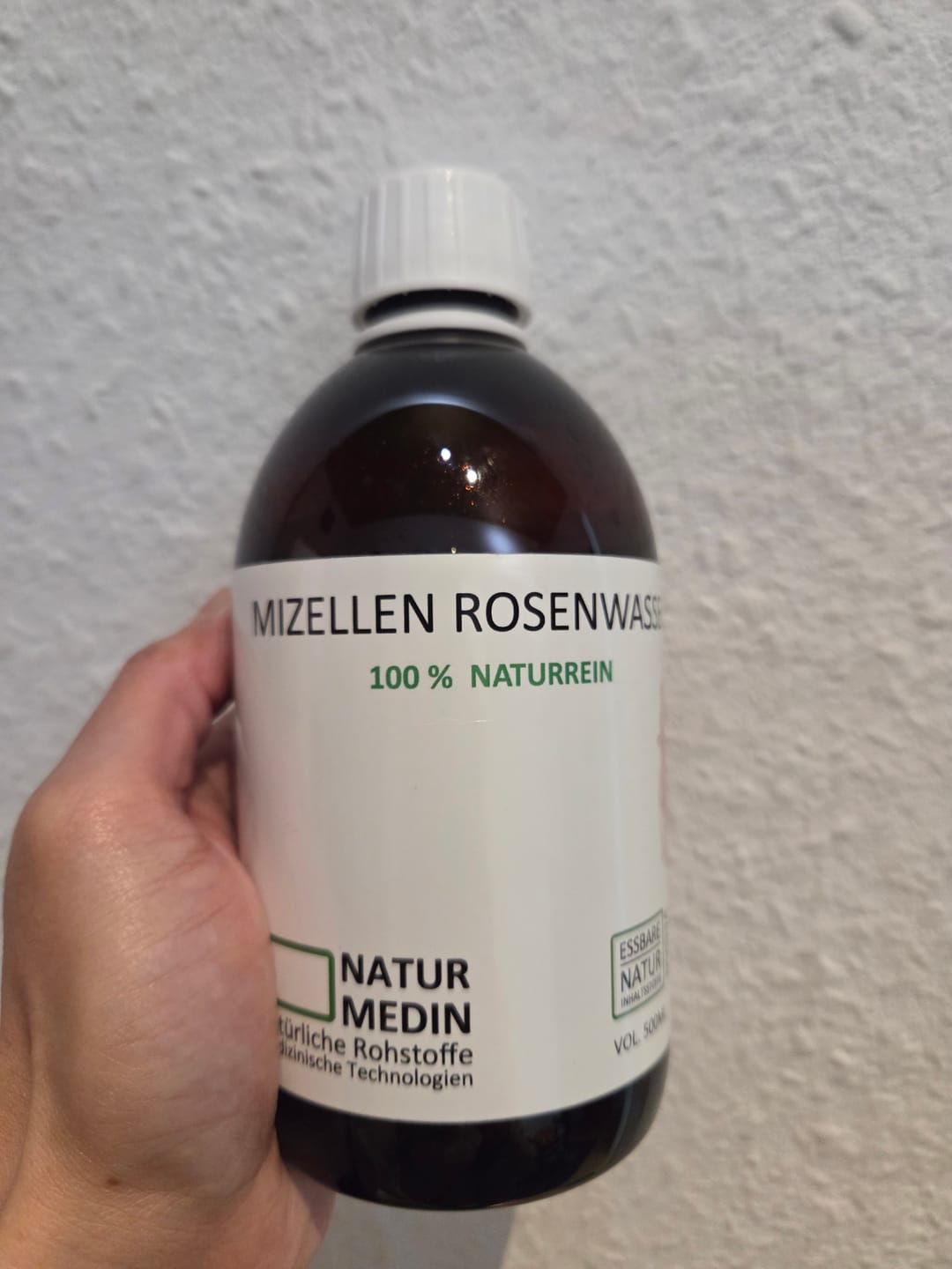 Customer photo review of Mizellenwasser Rosenwasser Make Up Entferner Reinigen und Pflegen 100% Natur