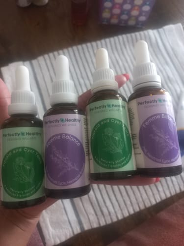 Customer photo review of Fibroid & Hormonal Balance Combo