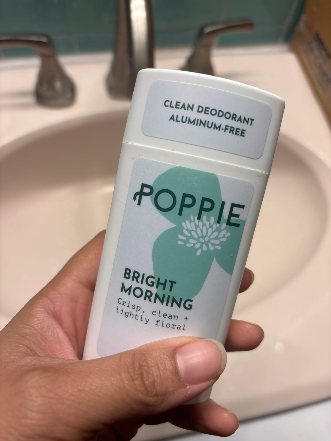 Customer photo review of POPPIE Deodorant Stick