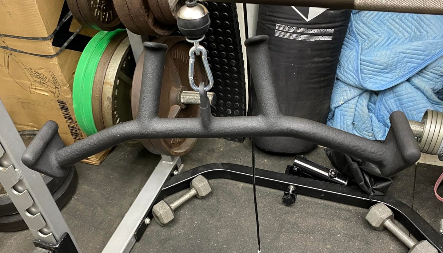 Customer photo review of 2-in-1 Lat Pulldown Bar PJ02