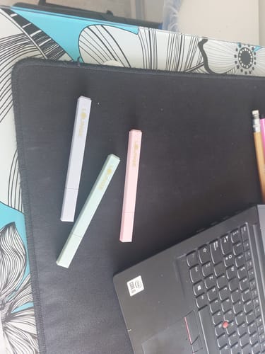 Reseña con foto de un cliente sobre Set Destacadores Color Pastel Back To School