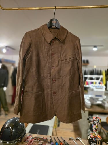 Customer photo review of 【~30's】French Vintage Brown Moleskin Work Jacket