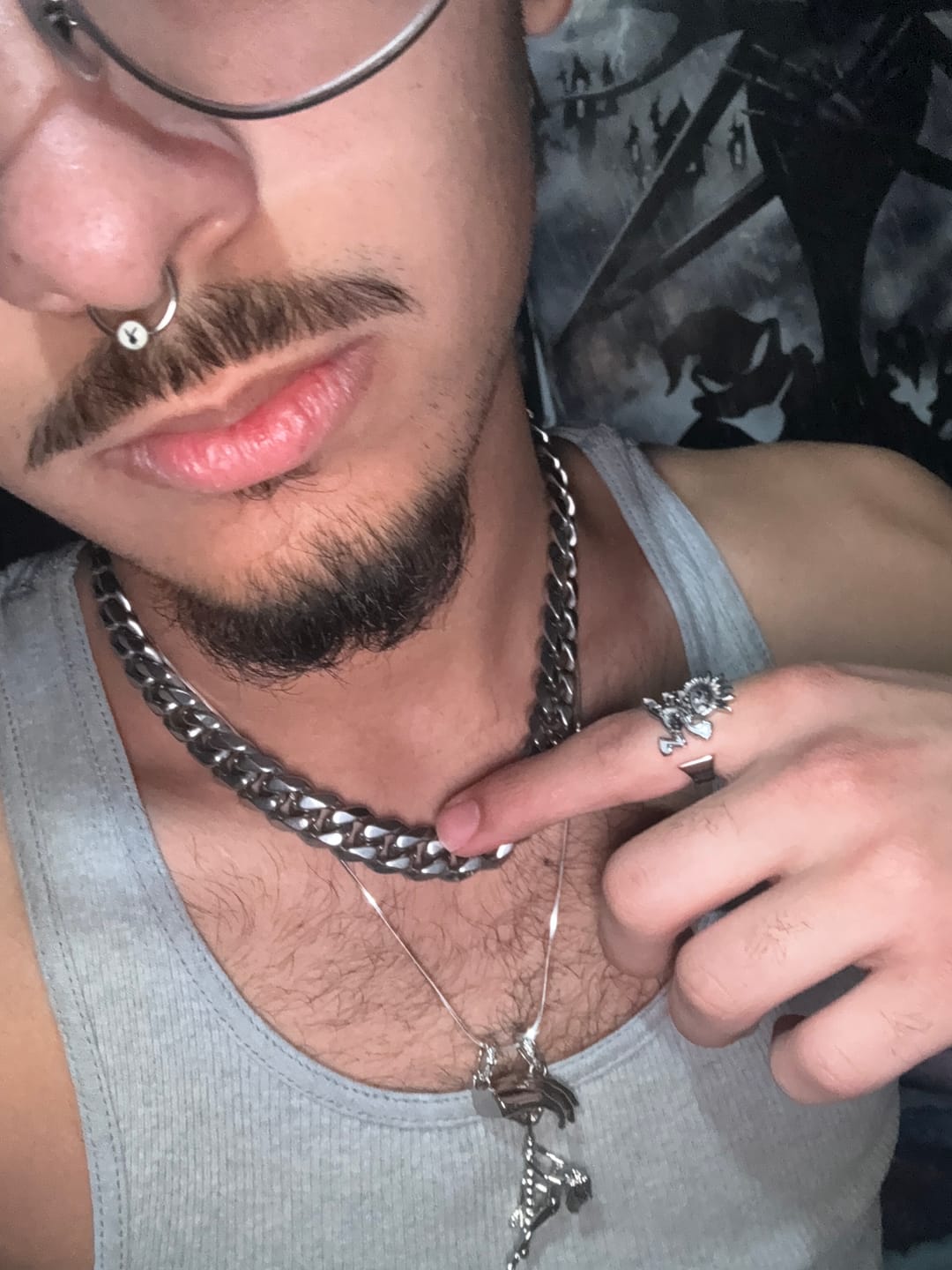 Customer photo review of DANCING WITH DEATH PENDANT