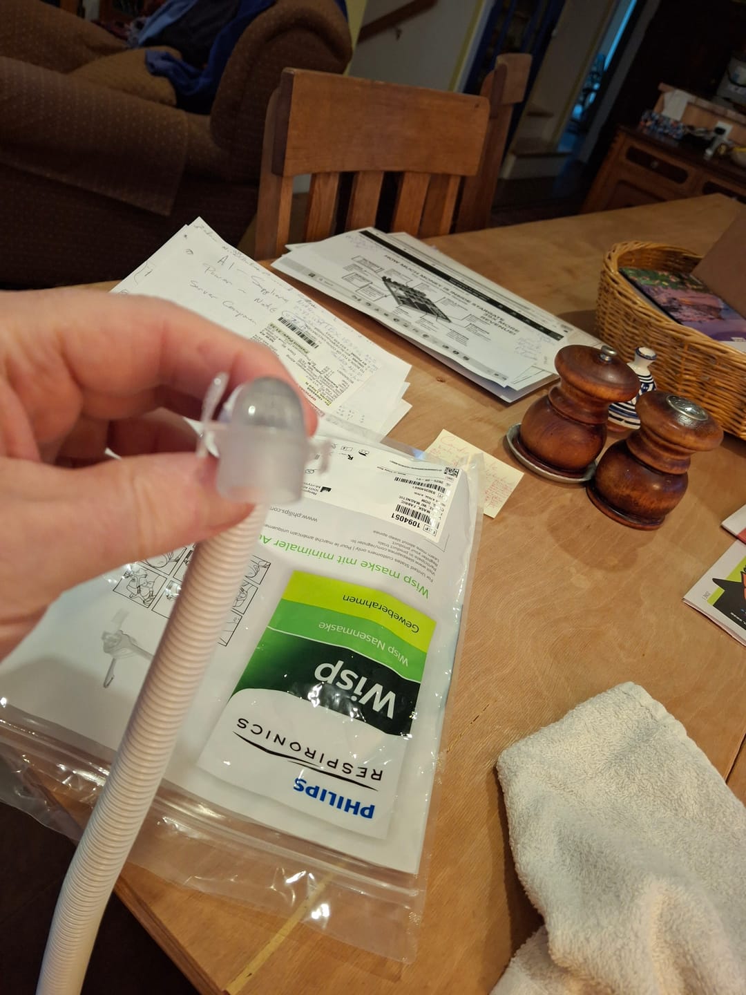 Customer photo review of Philips Respironics Wisp Nasal Mask Fit Pack