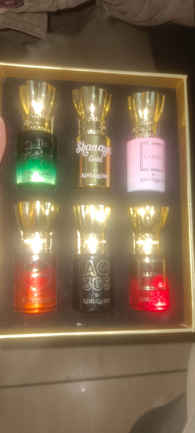 Customer photo review of Essensia Luxury Attar Perfume Gift Set (6 x 5.5Ml)