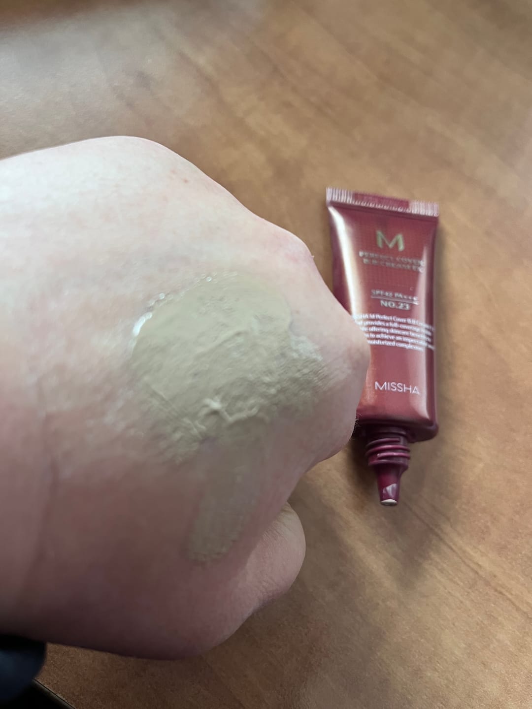 Customer photo review of BB-krēms Missha M Perfect Cover BB Cream SPF 42 PA+++