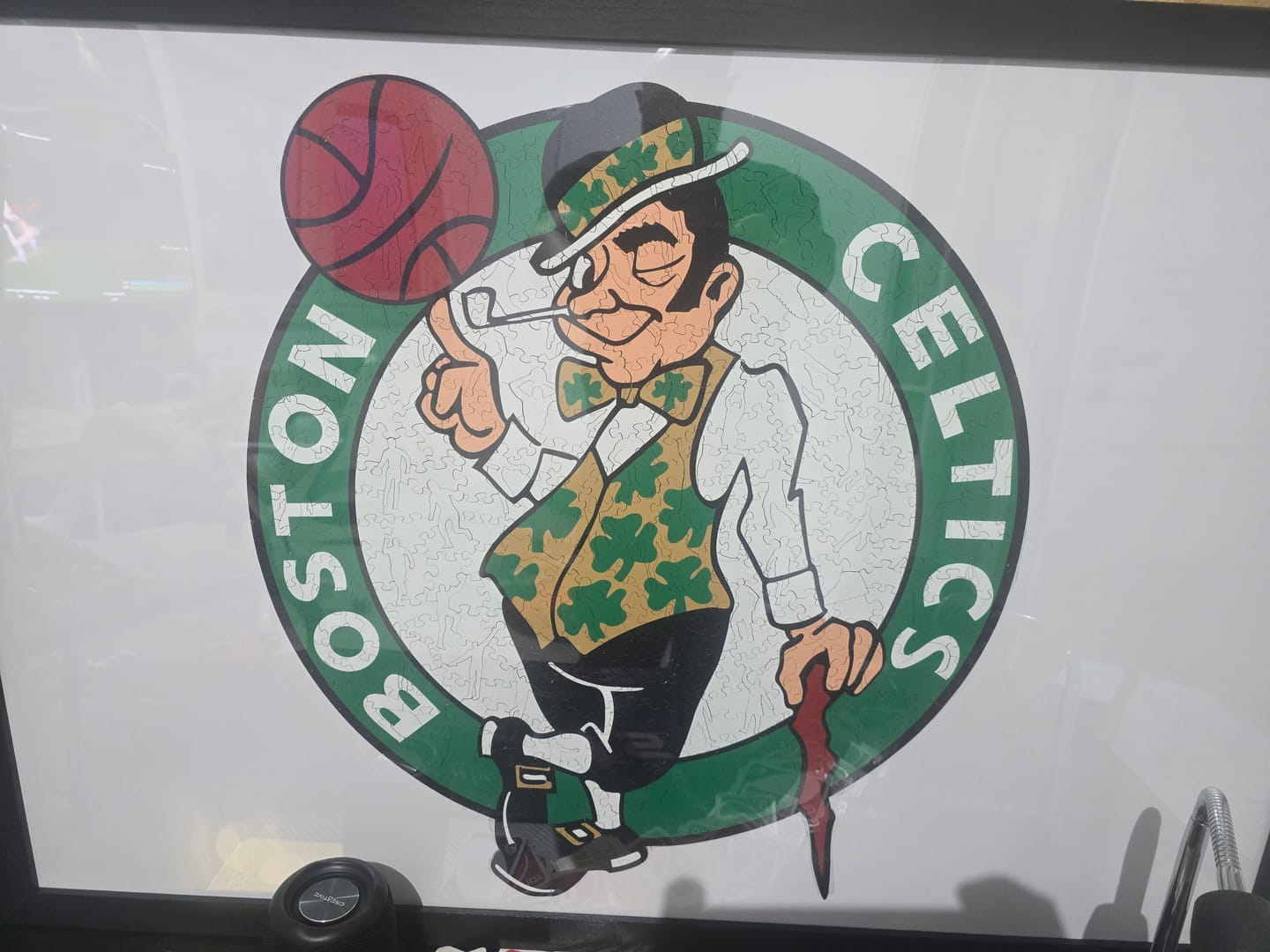 Customer photo review of Boston Celtics™ - Wooden Puzzle