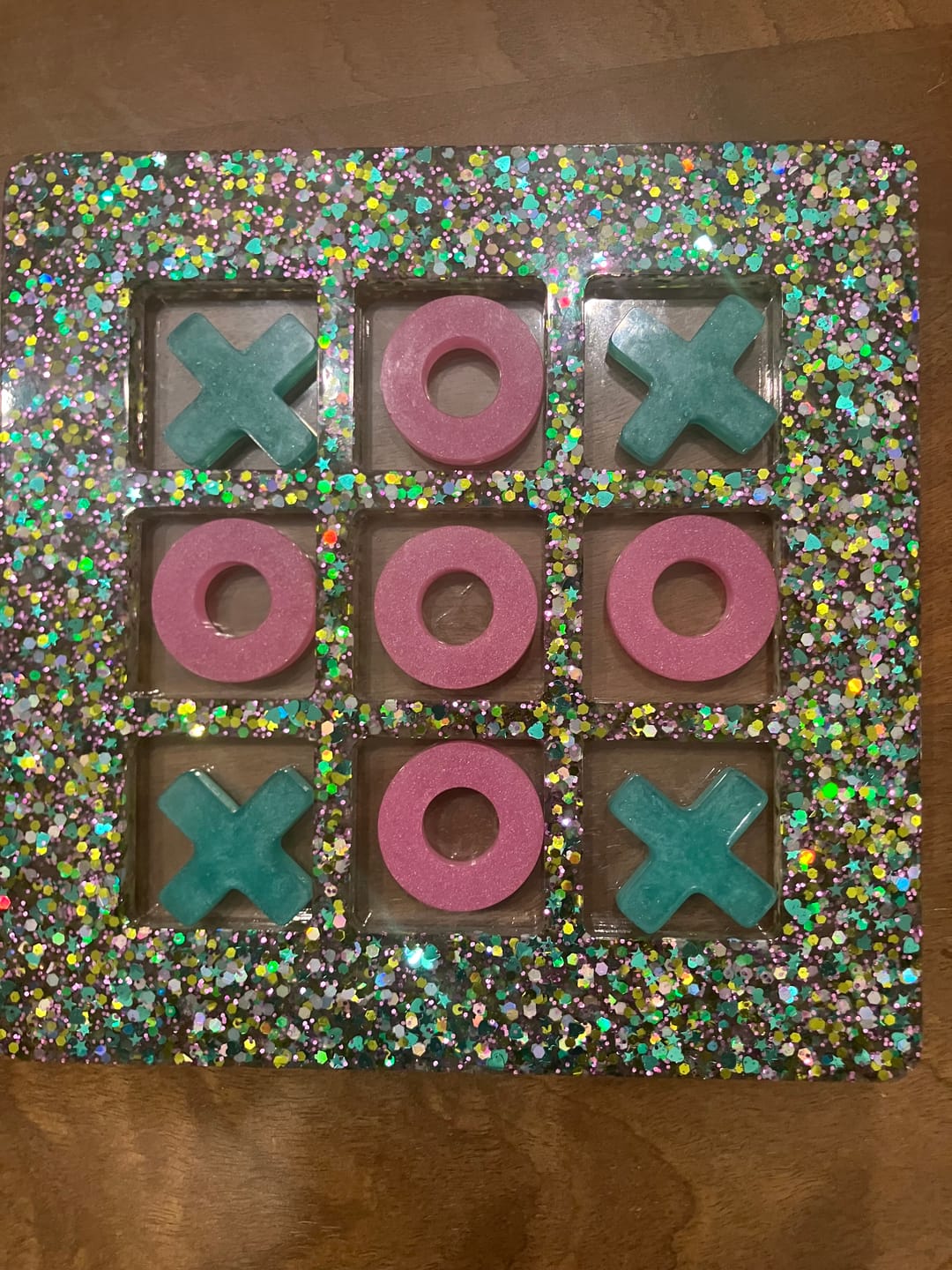 Customer photo review of 19x19x0.5" Full Size Chess Board Silicone Mold With 2" Squares