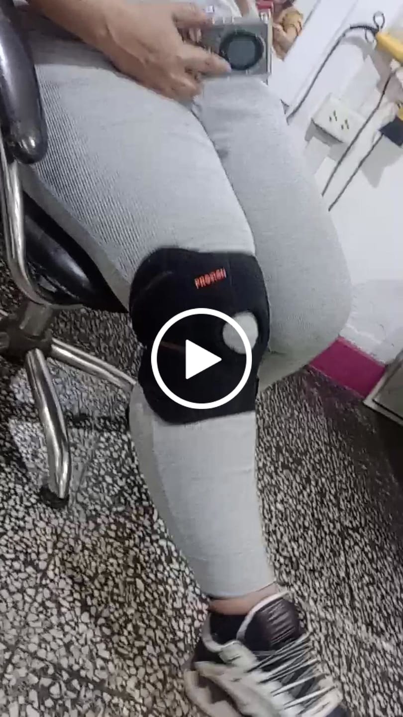 Customer video review of Rodillera de Compresión Abierta