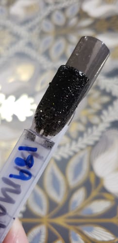 Customer photo review of D1506 Maleficent Black Glitter Dip Powder