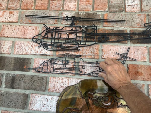 Customer photo review of MH-53M Metal Aircraft Wall Art - NCP0392