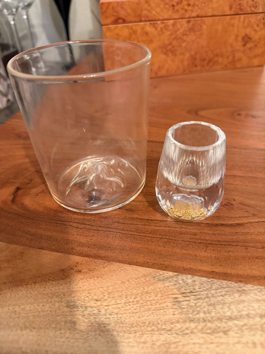 Customer photo review of Kin – Japanese Gold Foil Glass (1+1 Free)